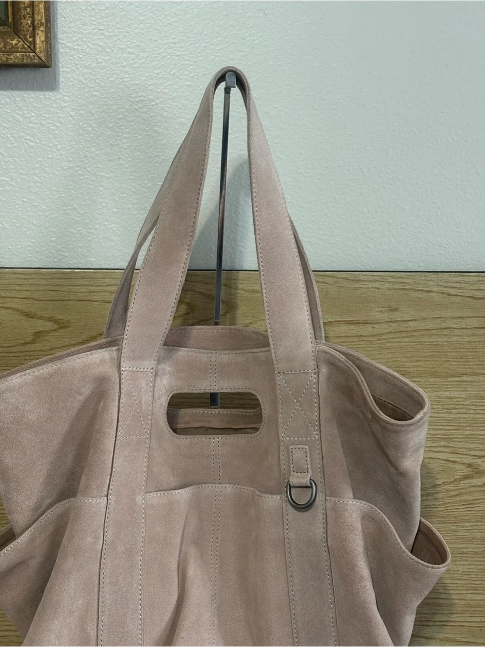 Free people Sand Suede Caravan Bag